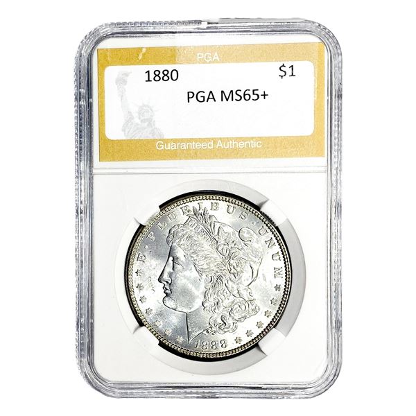 1880 Morgan Silver Dollar PGA MS65+