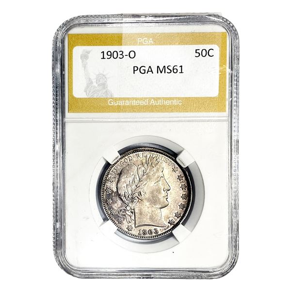 1903-O Barber Half Dollar PGA MS61