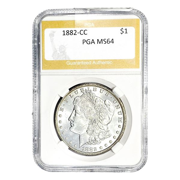 1882-CC Morgan Silver Dollar PGA MS64