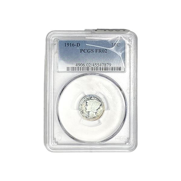 1916-D Barber Dime PCGS FR02