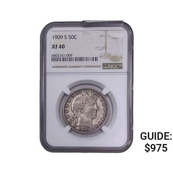 1919-S Barber Half Dollar NGC XF40