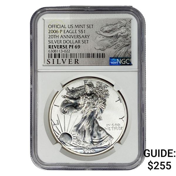 2006-P 1oz Sliver Dollar SET $1 NGC PF69