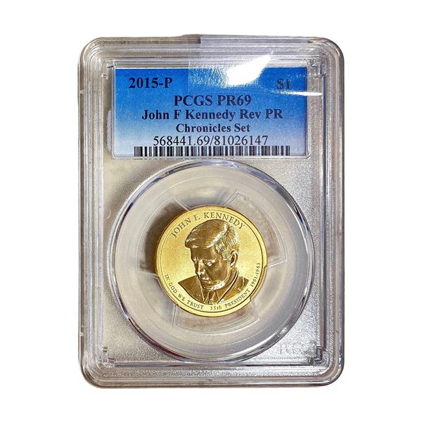 2015-P John F Kennedy Rev PR $1 PCGS PR69