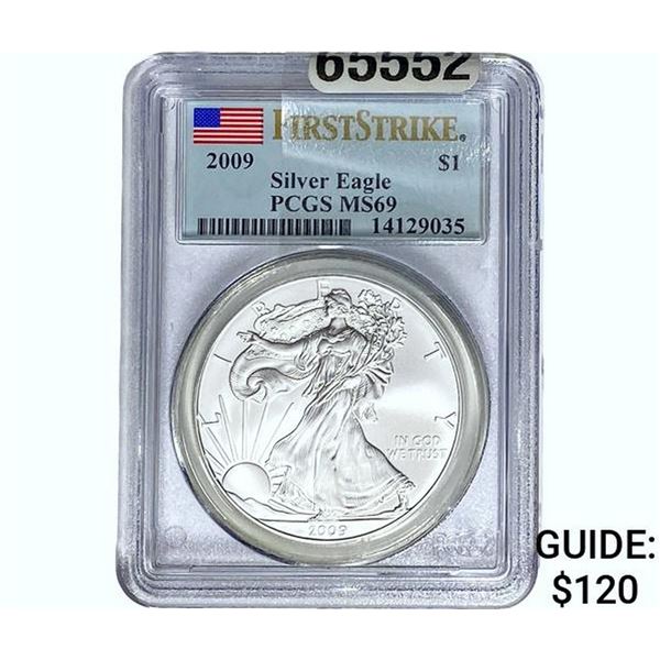 2009 Silver Eagle PCGS MS69
