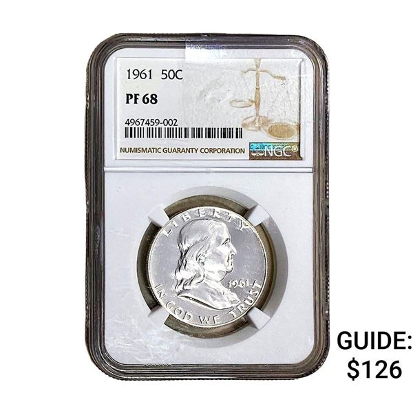 1961 Franklin Half Dollar NGC PF68
