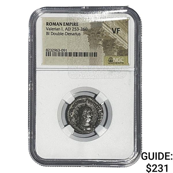 Roman Gallienus, AD 253-268 BI Dbl-Denarius NGC VF
