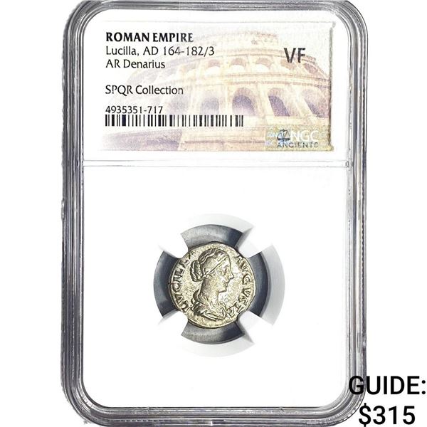 Roman Lucilla, AD 164-182/3 AR Denarius NGC VF