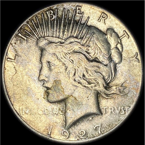 1927 Silver Peace Dollar ABOUT UNCIRCULATED