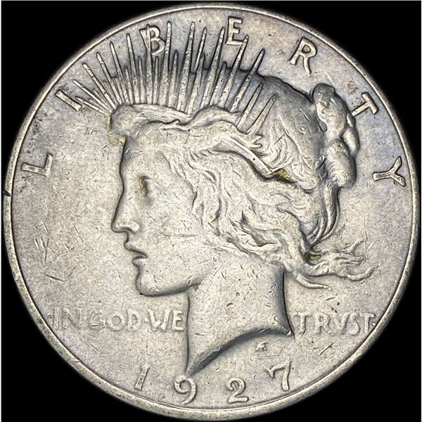 1927 Silver Peace Dollar ABOUT UNCIRCULATED