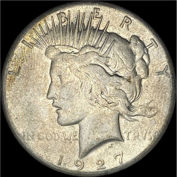 1927 Silver Peace Dollar ABOUT UNCIRCULATED