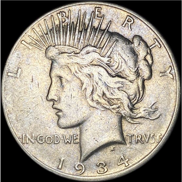1934-D Silver Peace Dollar NEARLY UNCIRCULATED