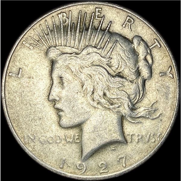 1927 Silver Peace Dollar NEARLY UNCIRCULATED