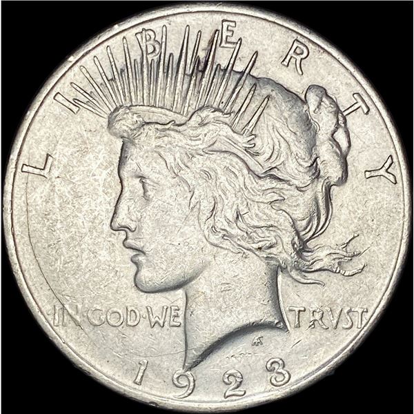 1923 Silver Peace Dollar CLOSELY UNCIRCULATED