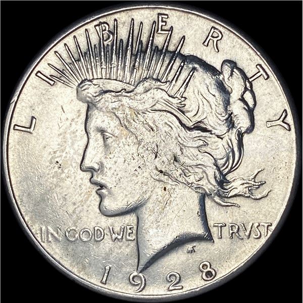 1928-S Silver Peace Dollar CLOSELY UNCIRCULATED