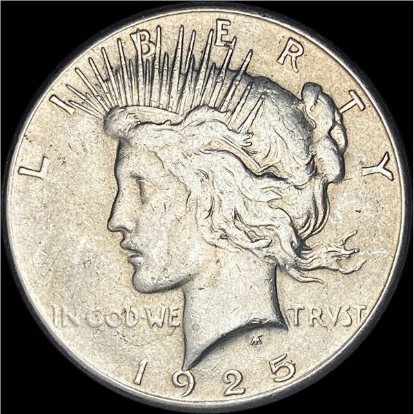 1925-S Silver Peace Dollar CLOSELY UNCIRCULATED