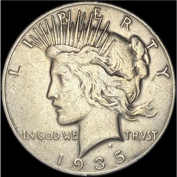 1935 Silver Peace Dollar CLOSELY UNCIRCULATED