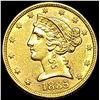 Image 1 : 1885 Liberty Head Half Eagle $5 Gold UNCIRCULATED