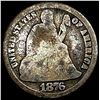 Image 1 : 1876-CC Silver Seated Liberty Dime HIGH GRADE