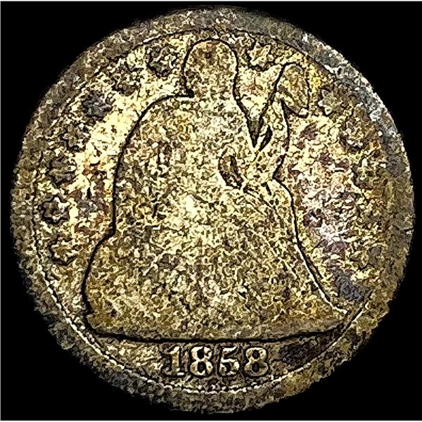 1858 Seated Liberty Dime HIGH GRADE