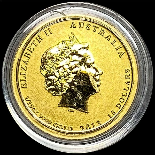 2013 1/10 oz Gold Australia $15 War Memorial GEM PROOF
