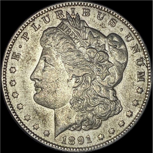 1891 Morgan Silver Dollar CLOSELY UNCIRCULATED