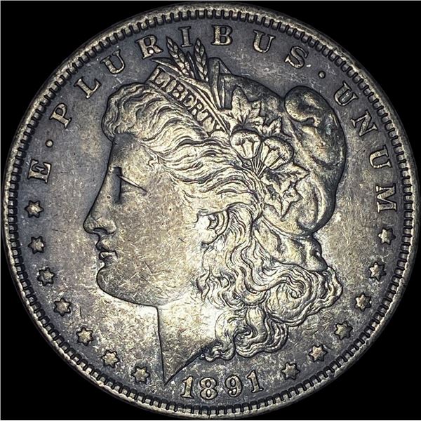 1891 Morgan Silver Dollar CLOSELY UNCIRCULATED