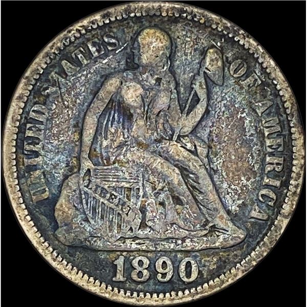 1890 Seated Liberty Dime HIGH GRADE
