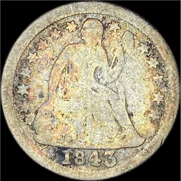 1843 Seated Liberty Dime HIGH GRADE