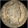 Image 1 : 1909 Barber Silver Quarter NICELY CIRCULATED