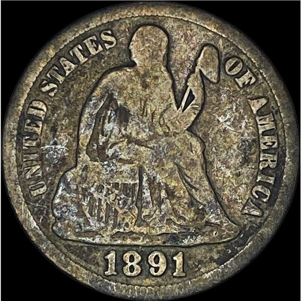 1891-S Silver Seated Liberty Dime HIGH GRADE