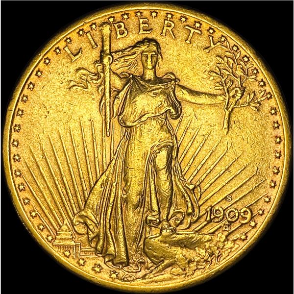1909-S Gold $20 Saint-Gaudens Double Eagle UNCIRCULATED
