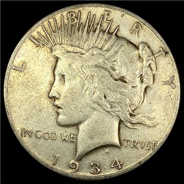 1934 Silver Peace Dollar LIGHTLY CIRCULATED