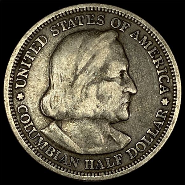 1893 Silver Columbian Half Dollar LIGHTLY CIRCULATED