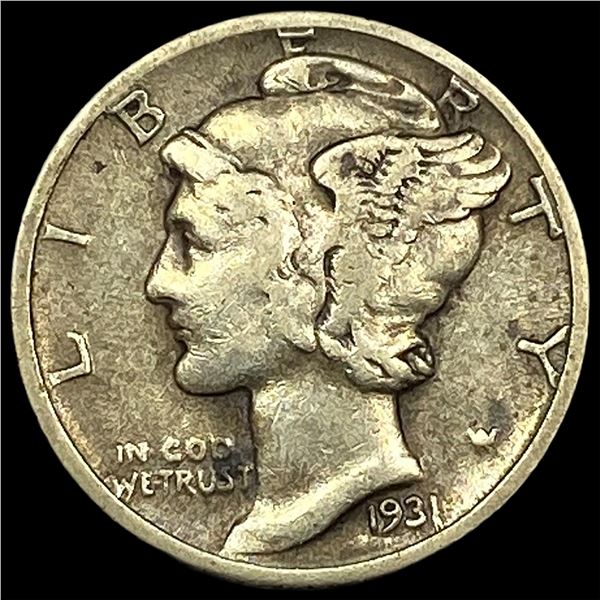 1931 Mercury Dime NEARLY UNCIRCULATED