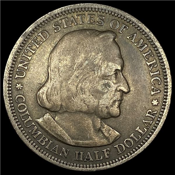 1893 Silver Columbian Half Dollar LIGHTLY CIRCULATED