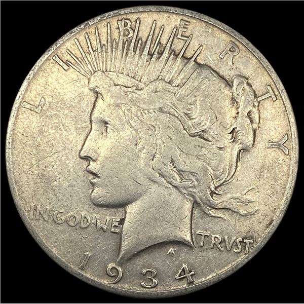 1934 Peace Silver Dollar LIGHTLY CIRCULATED