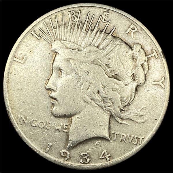 1934-S Silver Peace Dollar LIGHTLY CIRCULATED