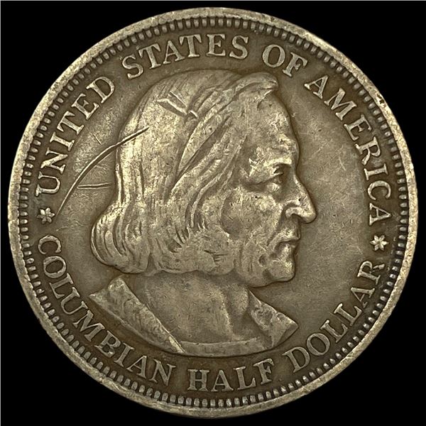 1892 Silver Columbian Half Dollar LIGHTLY CIRCULATED