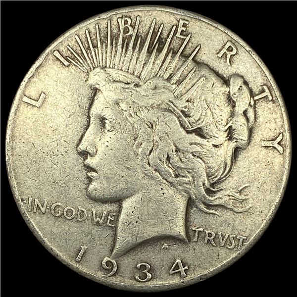 1934 Silver Peace Dollar LIGHTLY CIRCULATED