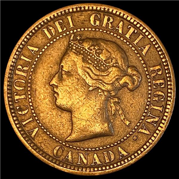 1881 Canada Bronze 1 Cent H NICELY CIRCULATED