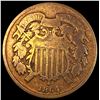 Image 1 : 1864 Bronze Two-Cent Piece NICELY CIRCULATED