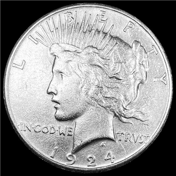 1924 Silver Peace Dollar CHOICE AU