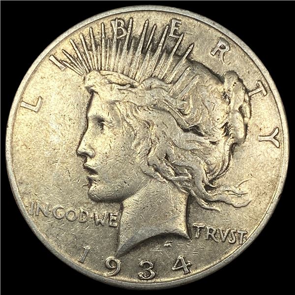 1934 Peace Silver Dollar LIGHTLY CIRCULATED
