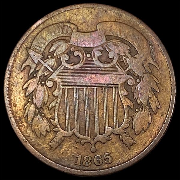 1865 Bronze Two-Cent Piece NICELY CIRCULATED