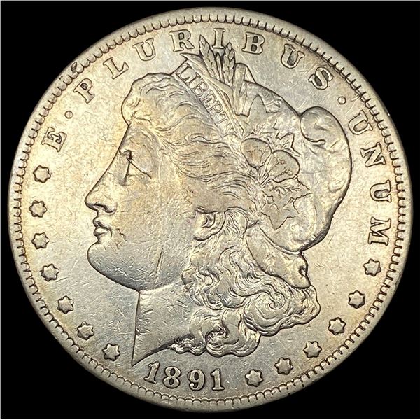 1891-CC Silver Morgan Dollar NEARLY UNCIRCULATED