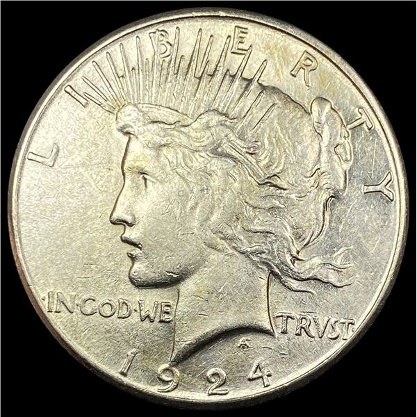 1924 Silver Peace Dollar CHOICE AU