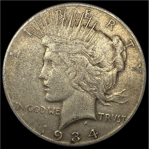 1934 Peace Silver Dollar LIGHTLY CIRCULATED