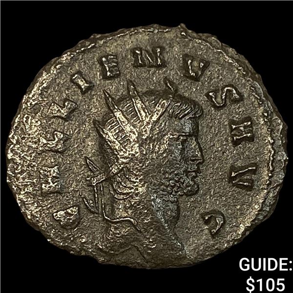 Roman Gallienus 253-268 BI Dbl Denarius CHOICE AU
