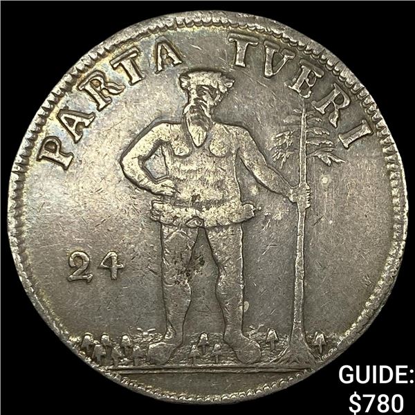 1729 German Brunswick Silver 24 Mariengroschen HIGH GRADE