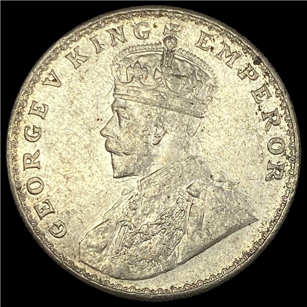 1919 British-India Silver Rupee UNCIRCULATED